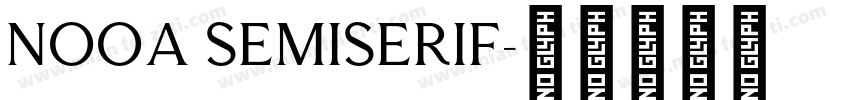 Nooa Semiserif字体转换